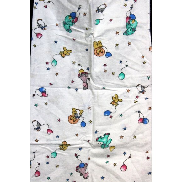 Cotton Receiving Blanket Baby Teddy Bear Balloon Giraffe Heart Elephant Stars - Picture 2 of 6